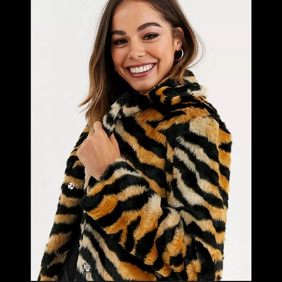 Brave Soul Arctic Faux Fur Coat - Picture 3 of 4